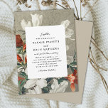 Invitation Élégant Floraux Rustiques Terracotta Orange Mariag<br><div class="desc">Cette belle et élégante invitation de mariage présente un tableau vintage de fleurs de pomme en terre cuite orange, blanc et vert sur une toile rustique / burlap arrière - plan en beige. Le dos est assorti au beige clair, mais la couleur peut être customisée si on le souhaite. Pour...</div>