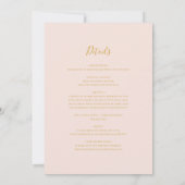 Invitation Élégant flou | Pastel All In One Mariage (Dos)