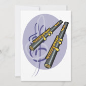 Invitation Élégant Flute Duet musique instrument de musique (Devant)