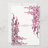 Invitation Elegant Foil and Dark Plum Leaf  Islamic 2 Wedding (Dos)