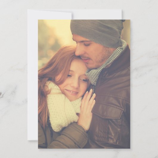 Invitation Élégant Forêt Vert Et Or Script Mariage Photo (Dos)