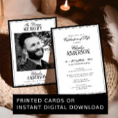 Invitation Elegant Formal Celebration of Life / Funeral