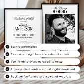 Invitation Elegant Formal Celebration of Life / Funeral