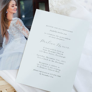 Invitation Elégant Formal Religieux Quinceañera Photo
