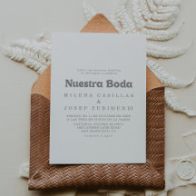Élégant Formel Minimal Nuestra Boda Mariage