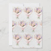 Invitation Élégant frais hors du marché Floral Bridal (Dos)