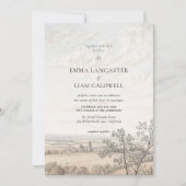 Invitation Elegant French Country Toile Wedding (Devant)