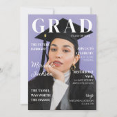 Invitation Élégant Fun Modern 2025 Graduation Magazine (Devant)