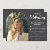 Invitation Elégant funérailles photo - Fête de la vie (Devant / Derrière)