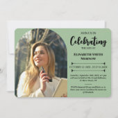 Invitation Elégant funérailles photo - Fête de la vie (Devant)