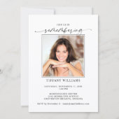 Invitation Elegant Funeral In Loving Memory Photo Memorial (Dos)