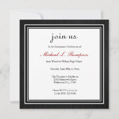 Invitation Elegant Funky Gold Class of 2021 Graduation (Dos)