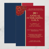 Invitation Élégant gala d'évènement de la Bourgogne et de la  (Devant / Derrière)