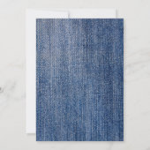 Invitation Élégant Gem Bling Denim Et Diamonds Sweet 16 (Dos)