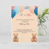 Invitation Elegant Genre Reveillez en Espagnol (Debout devant)