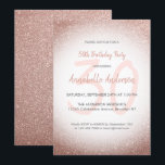 Invitation Élégant Glam Rose Rose Gold Sparkle 30e anniversai<br><div class="desc">Célébrez votre fête d'anniversaire avec ce Glam moderne élégant Rose Rose or Parties scintillant étincelante Carte d'anniversaire Invitation.</div>