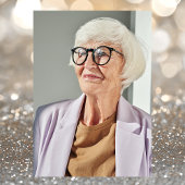 Invitation Elégant Gold 80th Birthday Photo Party