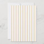 Invitation Elegant Gold and White Stripes Princess Birthday  (Dos)