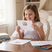 Invitation Elegant Gold and White Stripes Princess Birthday 