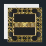 Invitation Elégant Gold Black 50th Birthday Party<br><div class="desc">Elégant Gold Black 50e Anniversaire de fête Or, or, fête d'anniversaire, fête d'anniversaire, fête d'anniversaire pour les femmes, toutes les fêtes, fête d'anniversaire d'or 50e, anniversaire, 50e anniversaire, anniversaire d'or, 50e anniversaire, anniversaire, fête d'anniversaire 21e, lilas, célébration, unique, élégant, 50e, populaire, modèle, personnaliser, réception, , couleur, tout, fête, amis, famille,...</div>