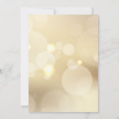 Invitation Elegant Gold Bokeh Light Chic Engagement Party (Dos)