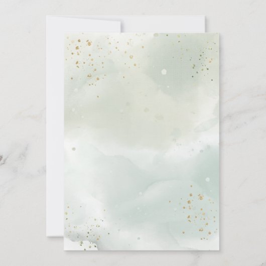 Invitation Élégant Gold Cross Rose Roses rose Baptême (Dos)