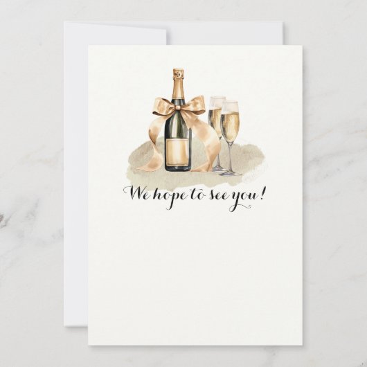 Invitation Elégant Gold Double Célébration Anniversaire conjo (Dos)