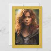 Invitation Elégant Gold et White Graduation Party Photo (Dos)