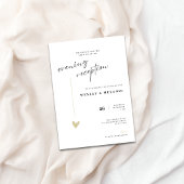 Invitation Elegant Gold Evening Reception Wedding