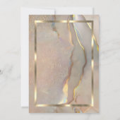 Invitation Elegant Gold Frame,Blush Pink Marble Retirement (Dos)