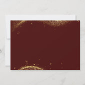 Invitation Elegant Gold Glitter Birthday 40th With Photo (Dos)