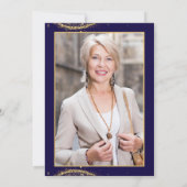 Invitation Elegant Gold Glitter Birthday 50th with Balloons (Dos)