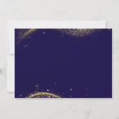 Invitation Elegant Gold Glitter Birthday 70th With Photo (Dos)