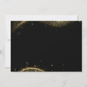 Invitation Elegant Gold Glitter Birthday 90th With Photo (Dos)