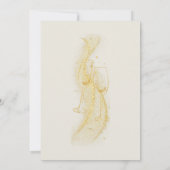 Invitation Elégant Gold Grey encourage à la retraite des anné (Dos)