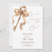 Invitation Elegant Gold Key We Got The Keys Housewarming (Devant)