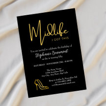 Elégant Gold Midlife Vous avez ce 50e anniversaire