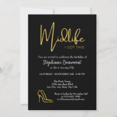 Invitation Elégant Gold Midlife Vous avez ce 50e anniversaire (Devant)