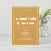 Invitation Elegant Gold Minimalist Business Event (Debout devant)