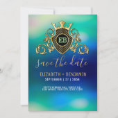 Invitation Elegant Gold Monogram (Devant)