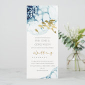 INVITATION ELÉGANT GOLD NAVY SOUS L'EAU MARIAGE POISSON DE ME (Debout devant)