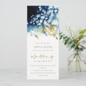 INVITATION ELÉGANT GOLD NAVY SOUS L'EAU MARIAGE POISSON DE ME (Debout devant)