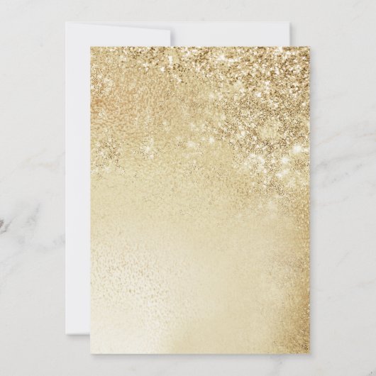 Invitation Elegant Gold Surprise 80e anniversaire (Dos)