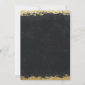 Invitation Elégant Gold Trim Velvet 2 Retraite Déjeuner (Dos)