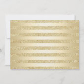 Invitation Elégant Gold White Photo 50e anniversaire (Dos)