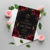 Invitation Elegant Gothic Romance Wedding 