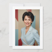 Invitation Elegant Graceful White Orchid Bouquet & Candles  (Dos)