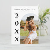 Invitation Elegant Graduation modern (Debout devant)