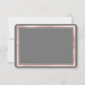 Invitation Elegant gray white rose gold marble Bridesmaid (Dos)