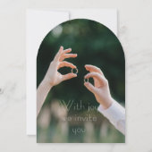 Invitation Elegant Green & Blue Floral theme (Dos)